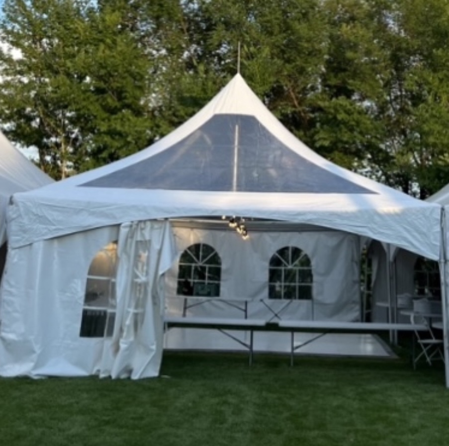 20'X40' CLEAR TOP TENT: COMES WITH ALL WALLS & LABOUR CHARGES INCLUDED