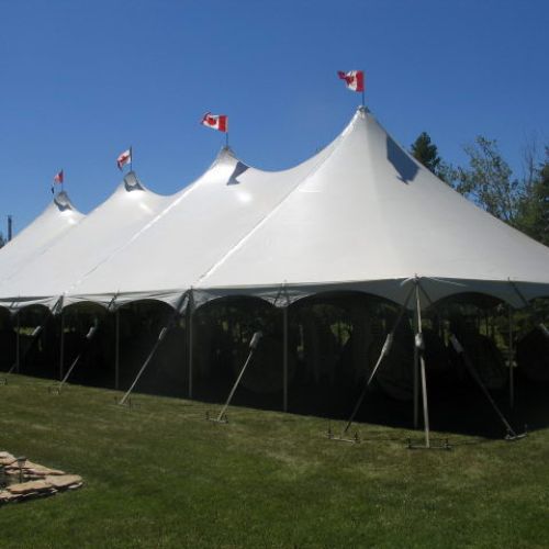 40'X100' POLE TENT : COMES WITH ALL WALLS & LABOUR CHARGES INCLUDED