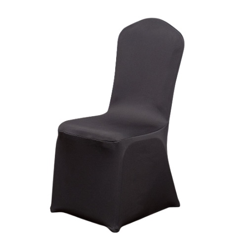 BLACK STRETCH CHAIR COVER