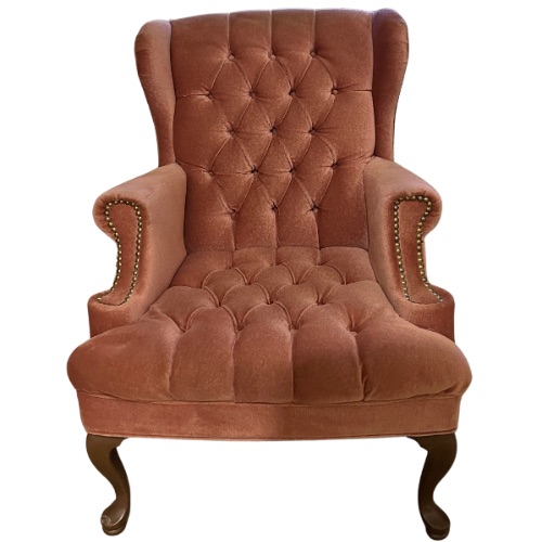 Tufted Blush Chair