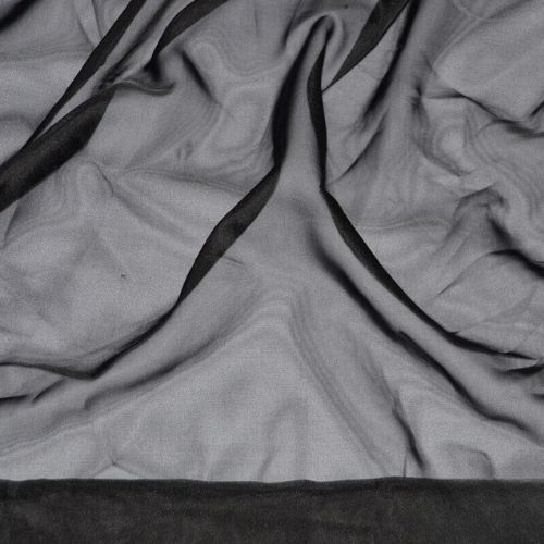 Black Sheer Voile 